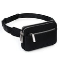 UTO Fanny Pack Crossbody Belt Purse Chest Waist Hip Travel Hiking Bumbag - color: 0759 Betty Nylon Black