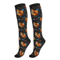 Compression Socks Knee High Support Socks Women Circulation Stockings for Athletic Running Cycling Flying - color: Animal