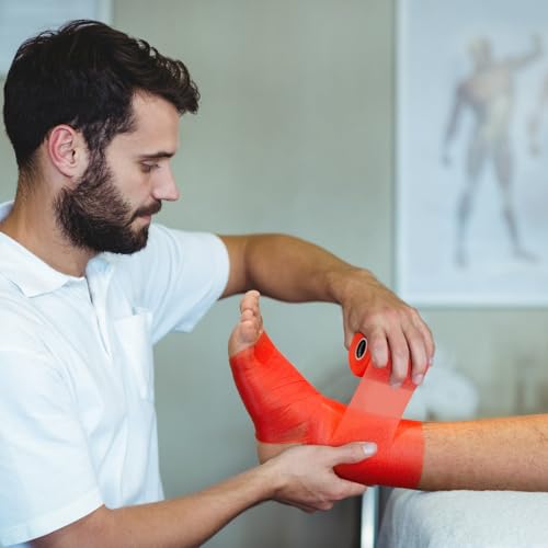 Meister X-Wrap Premium PreWrap - XL Underwrap for Athletic Tape - 30 Yards x 2.75" - Red - 2 Rolls - color: Red