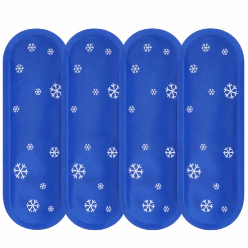4-Pack Replacement Ice Packs for zepbound Cooler Case, Reusable Long-Lasting Gel Packs for Diabetic Travel Bag, TSA Approved Leak-Proof Cooling Packs for Medication & Pen Carrying Case (Small) - color: Blue