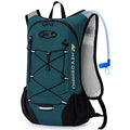 Lightweight Hydration Backpack, Running Backpack with 2L Water Bladder - color: Plaid Dark blue
