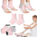 Tarpop 2 Pairs Kids Ankle Brace, Compression Sleeves, M+S, Pale Pink - color: Pale Pink, size: Small,Medium