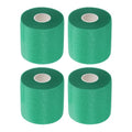 PATIKIL Foam Pre Wrap Athletic Tape 2.75 Inch x 30 Yards, 4 Rolls Non-Adhesive Prewrap Headbands for Hair Soccer Sport Wrists Elbows Knees Ankles, Dark Green - color: Dark Green