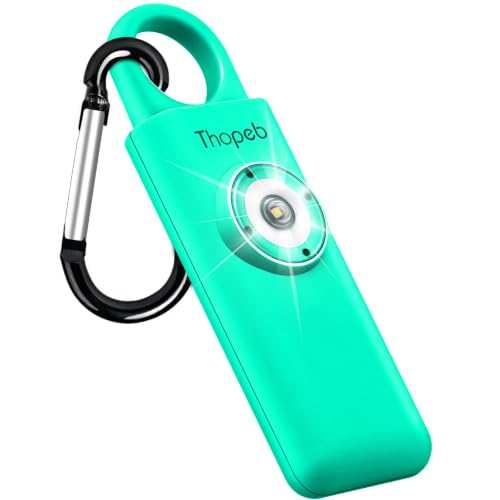 Thopeb Personal Safety Alarm for Women – Superior Loud Siren & SOS Strobe - color: Lake Green