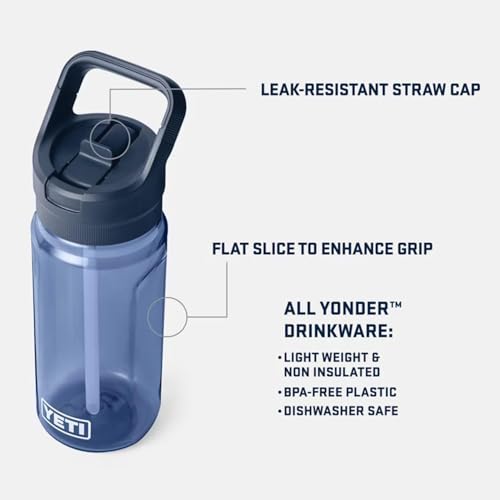 YETI Yonder 600 ml/20 oz Water Bottle with Yonder Straw Cap, Cape Taupe - color: Cape Taupe, size: 20 Ounces