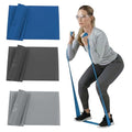THERABAND Resistance Bands Set, Elastic Bands for Exercise & Physical Therapy, Strength Training for Upper & Lower Body Fitness - size: 3 Pack, style: Non-Latex Advanced