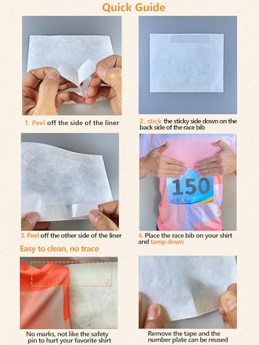 Tyvek Race Bibs Running Numbers Bibs with Race Bib Tape Instead Pins Track Bib Numbers for Tryouts Racing Bibs Audition Numbers for Marathon Runners Events Sports Games - color: Blue[6"x7.5"]1-100