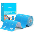 OK TAPE Kinesiology Tape 10" Precut Elastic 20 Strips 2in x 16ft, 2 Rolls - color: Light Blue, size: 2 Rolls