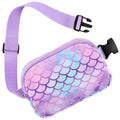 WAWSAM Fanny Pack Kids Belt Bag, Mermaid Crossbody Bag with Adjustable Belt - color: Mermaid