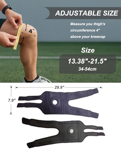 Knee Brace with Side Stabilizers & Patella Gel Pad, Meniscus Tear Knee Brace for Men and Women, Adjustable Compression Support for Pain Relief, Arthritis, Meniscus, ACL, MCL, Running (Gray Orange)