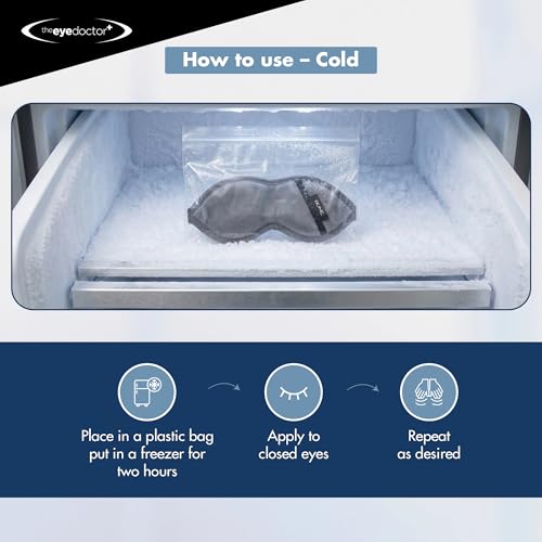 The Eye Doctor Hot Compress for Eye - Helps Dry Eye & Blepharitis - Reusable Eye Mask - Heated Eye Mask for Dry Eyes - Warm Compress for Dry Eyes - Heated Eye Mask for Stye - style: Hot & Cold Compress