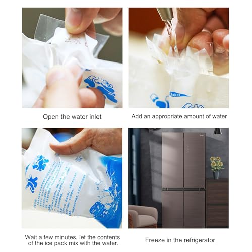 Reusable Ice Pack 800ml 14x25 cm / 5.5x9.8 in Freezer Ice Bag