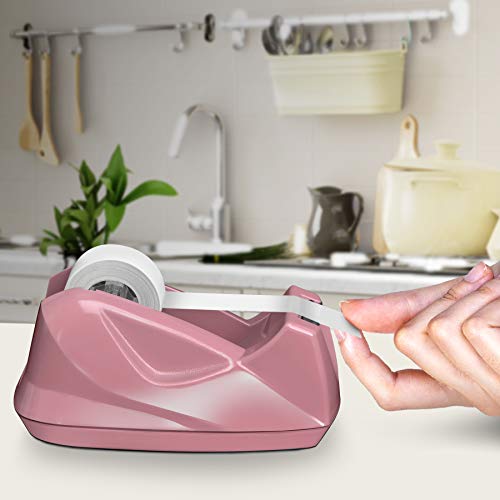 Acrimet Desktop Tape Dispenser, Premium, Non-Skid Base, Plastic, Pink - color: (Rose Color)