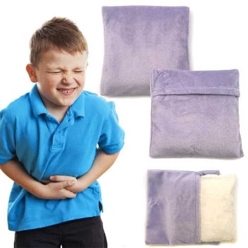 Microwavable Heating Pad, Moist Heat Pad for Pain Relief, Cramps, Menstrual, Heat Compress Wrap for Neck, Back, Shoulders, Abdomen, Joints. Clay, Lavender. 5 * 5in, 2 Pcs, Purple - style: 2 Mini Purple