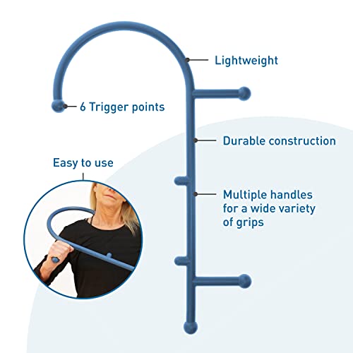 BodyMed Trigger Point Massage Tool – Handheld Massager for Back, Neck, Legs, and Shoulders – Muscle Release and Knot Remover for Discomfort Relief – Lightweight and Portable