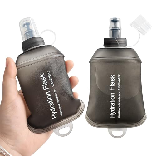 GUYI GYGYL Soft Flask Collapsible Water Bottle for Sports, 150ml Grey 2pcs - color: 2Pcs 150ml Grey