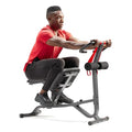 Sunny Health & Fitness Full Body Stretch Machine Back Stretcher Pivot Seat - color: Black