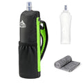 Zelvot Running Water Bottle Hand with 500ml Soft Flask, Collapsible, Green