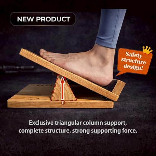 Foot Stretch Board for Plantar Fasciitis Relief, Wave Design Calf Stretcher for Home & Office Use