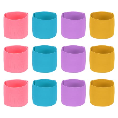 Soccer Captain Armband Elastic Wrist Arm Bands Adjustable Player Team Leader Anti-Slip Badge Sports Accessories - color: Cotton Candy
