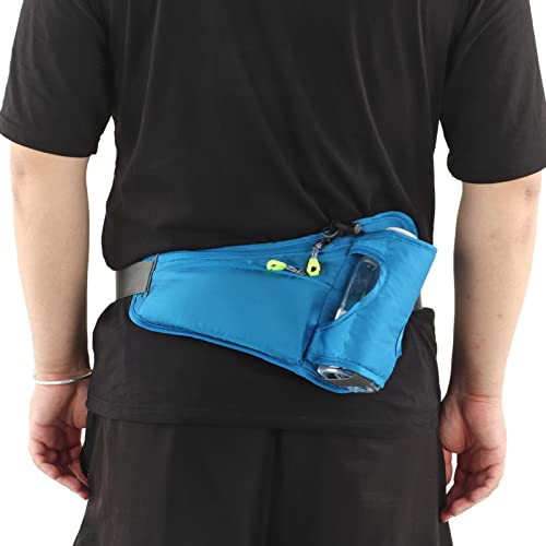Running Belt Hydration Waist Pack Multifunctional Reflective Waist Pouch For Outdoor Sports Blue Lightweight Adjustable