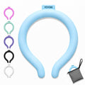 Neck Cooling Tube Wraps, Reusable Ice Ring Neck Cooler for Hot Weather - color: Blue