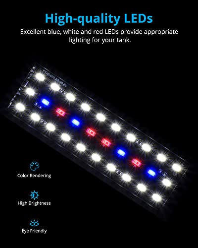 NICREW Clip-on Planted Aquarium Light for Fish Tank - size: For Plants