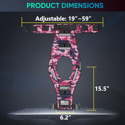 APEXUP Weighted Vest Men, Adjustable Weight Vest for Running - color: Pink Camo, size: With Weights-20lbs