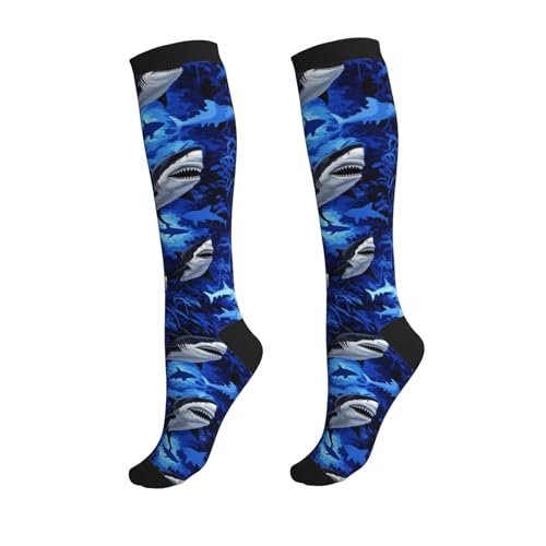 Compression Socks Circulation 15-20 Mmhg Knee High - color: Shark