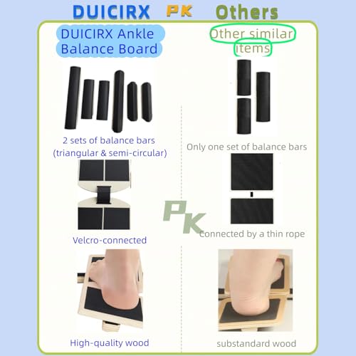 Portable Wooden Slant Board for Calf Stretching Squats Calf Stretcher Pilates Physical Therapy Equipment Adjustable Incline Board for Knees Ankle Heel Feet Leg