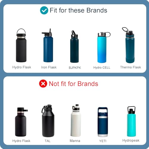 Flip Lid for Hydro Flask 12 16 18 20 32 40 64 oz Wide Mouth Water Bottles, Simple Modern Replacement Flip Lid for Hydroflask,Thermoflask,Iron Flask, Takeya and More 2.28" Wide Mouth Bottles
