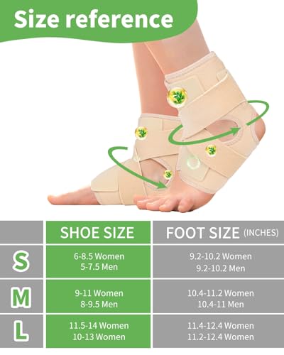 Castor Oil Pack Wrap For Foot Ankle Wrap Foot Wrap For Plantar Fasciitis Relief Foot Pain Relief,Adjustable Breathable Compression Ankle Support,Beige,Size L,Castor Oil Not Included,1 Per Pack - size: Large