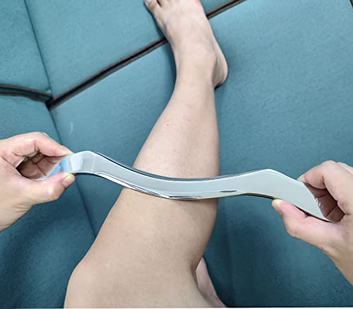 Muscle Scraper Tool Set, Stainless Steel IASTM Kit for Fascia Release, Scar Tissue Massage, Scraping Tool Physical Therapy(3 pcs) - style: GYX COELE-3 set B