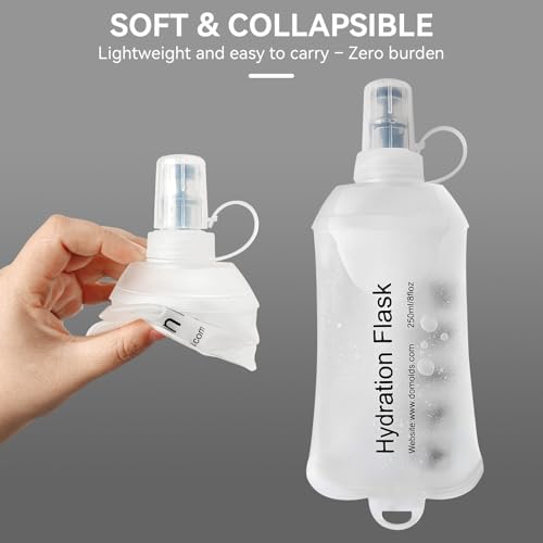 150ml Soft Flask Soft Water Bottle for Running, Hiking, Cycling and Climbing - White - color: 150ml, white