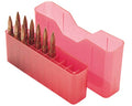 MTM Case-Gard J-20-L-29 Slip-Top Ammo Box, 20 Round, Clear Red - color: Clear Red