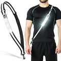 Ylzzrs LED Reflective Belt Sash Walking Gear,Safety Lights for Walkers at Night,High Visibility Safety Rechargeable Reflective Running Gear for Men Women Kids Night Dog Walking Gear - color: Black