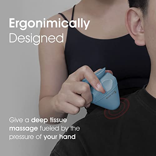 Solacium Mountable Massage Therapy Tool - Multi-Surface Suction Cup Wall Massage Tool for Sore Muscles, Myofascial Release, Stress Relief, Trigger Point and Deep Tissue Massage (Light Blue) - color: Light Blue