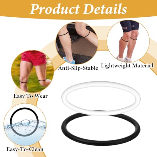 6PCS Patellar Tendon Support Strap, Knee Pain Relief Patella Bands Silicone Patellar Tendon Knee Strap Elastic Patella Knee Braces for Men Women Basketball Running Soccer Hiking Sports