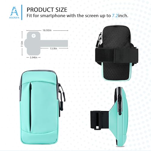 Phone Holder Arm Bands for Running Armband Small Crossbody Bags for Women Kids,iPhone 15 14 13 12 11 Pro Max Xs Xr X 6 7 8 Plus SE Mini Galaxy Ultra Edge S24 S23 Note - color: Lake Blue