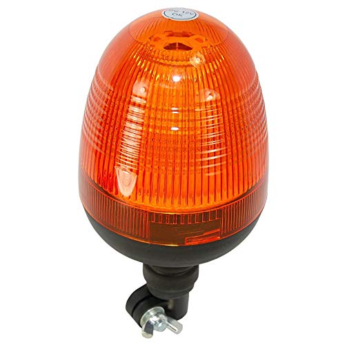 HQRP Flexible Pipe Mount/Low Profile Amber Beacon Emergency Hazard Warning Safety LED Strobe Lights for Golf Cart, Truck, Tractor, Forklift, ATV, UTV, Snow Plow, Excavator, etc. - size: Flexible Pipe Mount