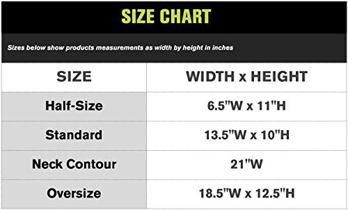 Chattanooga ColPac - Black Polyurethane - Oversize - 12.5 in x 18.5 in, (Pack of 5) - size: 12.5x18.5 Inch (Pack of 5)