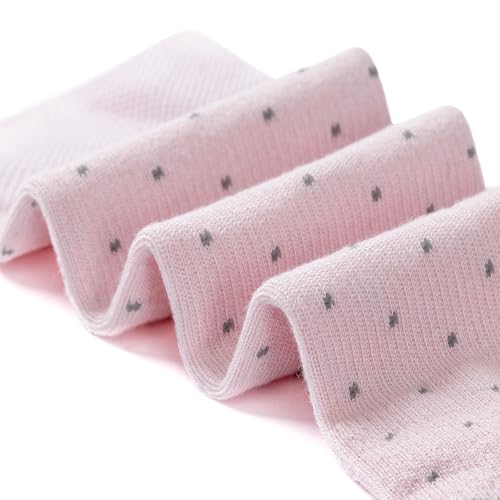 LEVSOX Bamboo Viscose Wide Calf Compression Socks 20-30 mmHg with Cushioned - color: Colorful Polka Dot, size: Medium