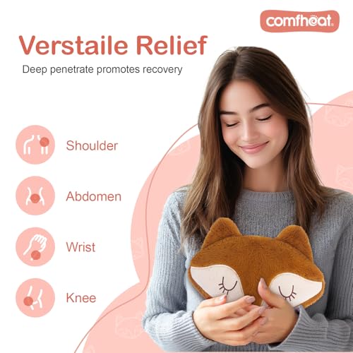 Fox Microwave Heating Pad for Pain Relief, Unscented Heat Pack - style: Fox