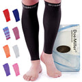 Doc Miller Compression Calf Sleeve for Men & Women, 20-30mmHg - color: Black, size: Medium REGULAR
