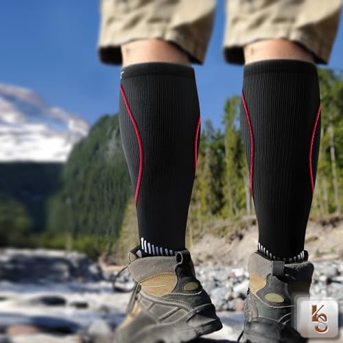 KEMISANT Women Cushioned Compression Knee High Sports Recovery Socks 3Pack - color: 3pairs-black8293, size: Small-Medium