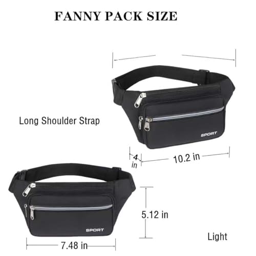 Fanny Pack - Water Resistant Waist Bag Running for Women Men