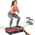 AXV Vibration Plate Exercise Machine Fitness Platform Body Vibrating Board - color: BT.PRO.RED