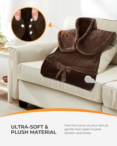 CooCoCo 24''x37'' Heating Pad for Back Pain Relief, FSA Eligible - size: 24" X 37" (Brown)