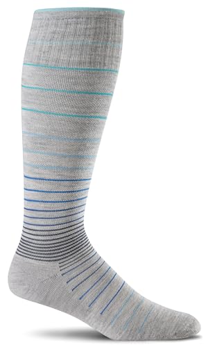 Sockwell Women's Circulator Moderate Graduated Compression Sock - color: Grey, size: Medium-Large