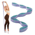 Slim Panda Stretch Strap with 9 Loops, Elastic Yoga Straps for Stretching - color: Purple